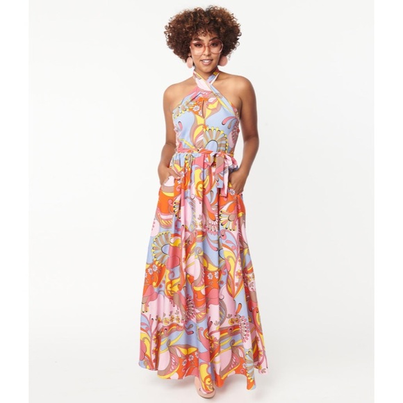 Unique Vintage Dresses & Skirts - Smak Parlour Multicolor Summer Paisley Budding Romance Maxi Dress